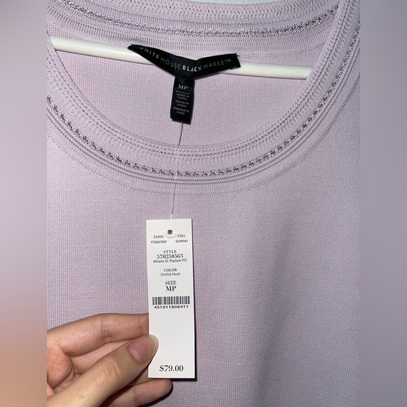 White House Black Market Milano Sweater Peplum Tank - Picture 2 of 4